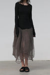 Marc Le Bihan Silk Shrink Classic Long Sleeve Base Top 26900 Series Handmade in France MLB-26900-HEI Black